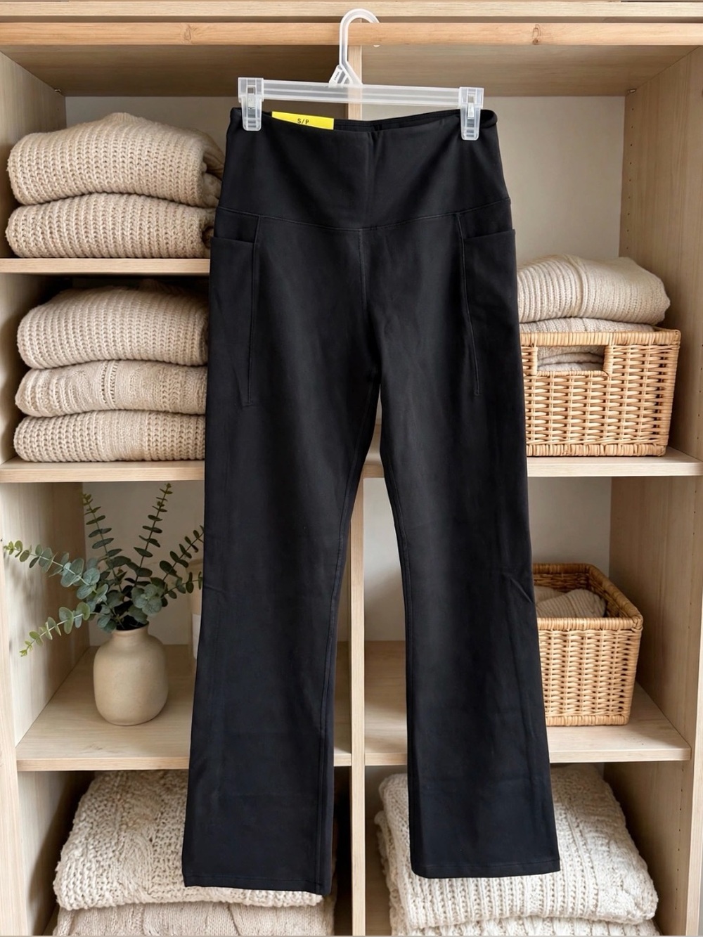 Tuff Athletics Black Flare Leggings